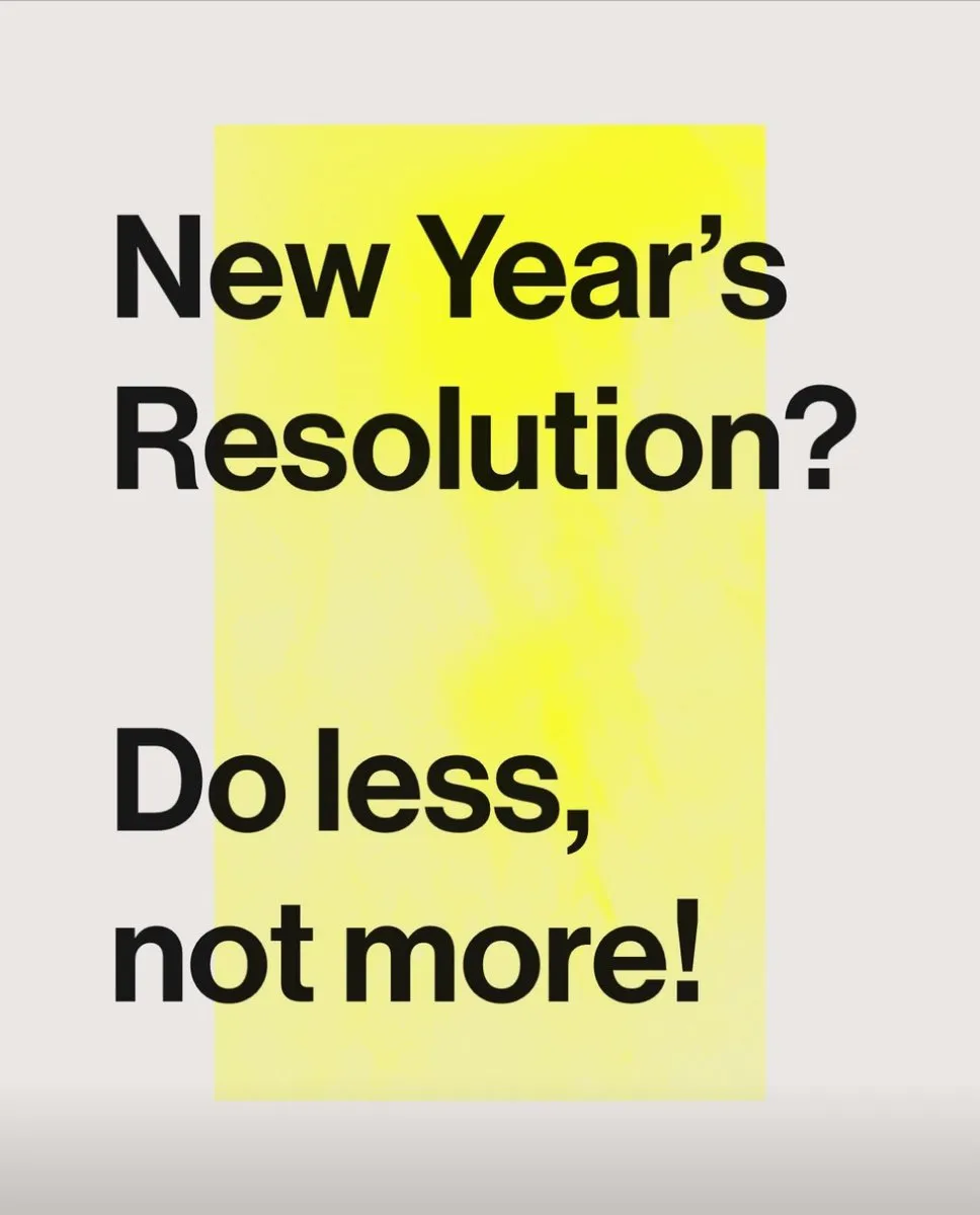 A different approach to New Year 2024